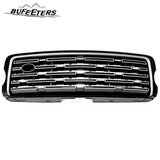 BUFEETERS  Front Bumper Upper Grille Fit For 2013 2014 2015 2016 2017 Land Rover Range Rover,2023 Style,Black&Silver