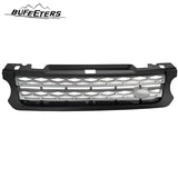 BUFEETERS  Front Grille Air Side Vent Set Fit For 2014 2015 2016 2017 Land Rover Range Rover Sport,Mesh Style,Nickel Plated