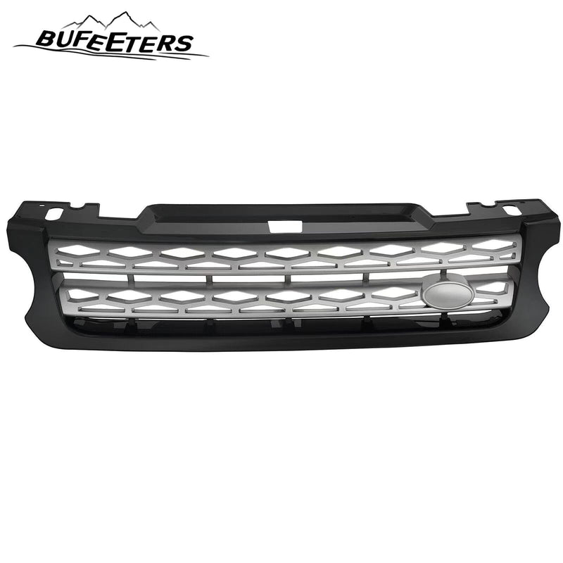 BUFEETERS  Front Grille Air Side Vent Set Fit For 2014 2015 2016 2017 Land Rover Range Rover Sport,Mesh Style,Nickel Plated