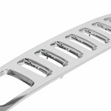 BUFEETERS Front Chrome Grille Assembly Fit For 2006 2007 2008 2009 2010 Hummer H3,Vertical Billet Style