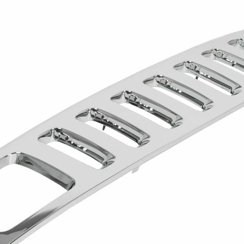 BUFEETERS Front Chrome Grille Assembly Fit For 2006 2007 2008 2009 2010 Hummer H3,Vertical Billet Style