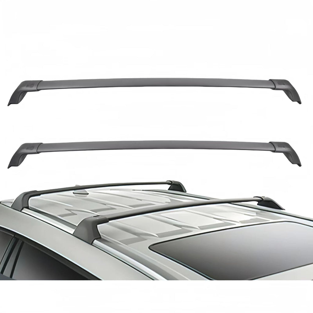 BUFEETERS  2PCS Roof Rack Cross Bars Fit For 2020 2021 2022 Toyota Highlander XLE w/Side Rail,Black,165 lbs