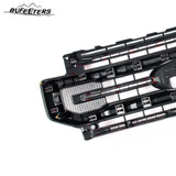 BUFEETERS Front Bumper Upper Grille Fit For 2020 2021 2022 F-250 F-350 F-450 F-550 Super Duty,Platinum Style,PQ-Race Red&Matte Black