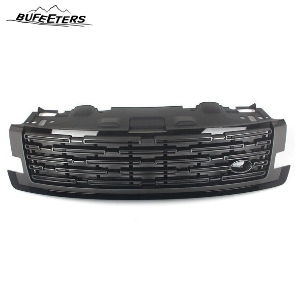 BUFEETERS Front Bumper Upper Grille Fit For 2023 Land Rover Range Rover Vogue,Mesh Style,Black&Gray