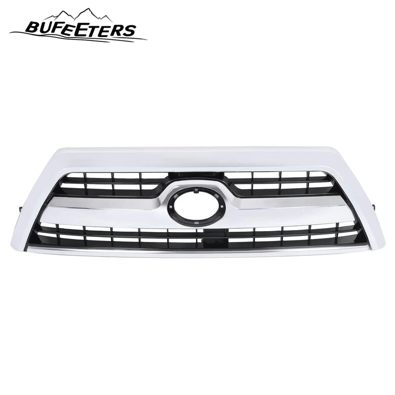 BUFEETERS Front Bumper Upper Grille Grill   Fit For 2006 2007 2008 2009 Toyota 4Runner SR5 Sport Model,Black&Chrome