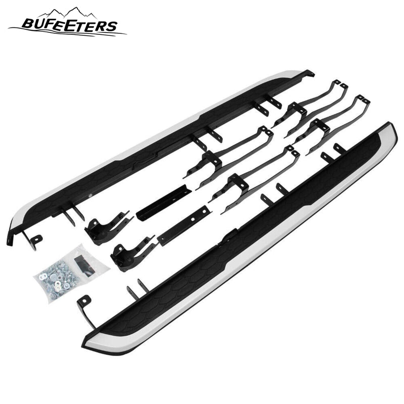 BUFEETERS  Side Step Running Board Nerf Bar Fit For 2017 2018 2019 2020 2021 2022 Honda CRV CR-V,Black&Silver