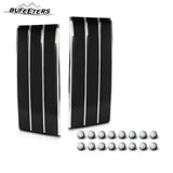 BUFEETERS Door Side Fender Vent Molding Cover Trim Fit For 2013-2022 Land Rover Range Rover Vogue L405,Gloss Black