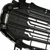 BUFEETERS Front Bumper Upper Grille Grill Fit For 2018 2019 2020 2021 GMC Terrain,Black & Chrome