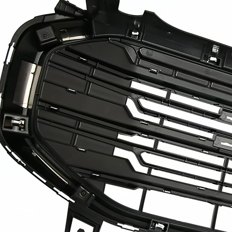 BUFEETERS Front Bumper Upper Grille Grill Fit For 2018 2019 2020 2021 GMC Terrain,Black & Chrome