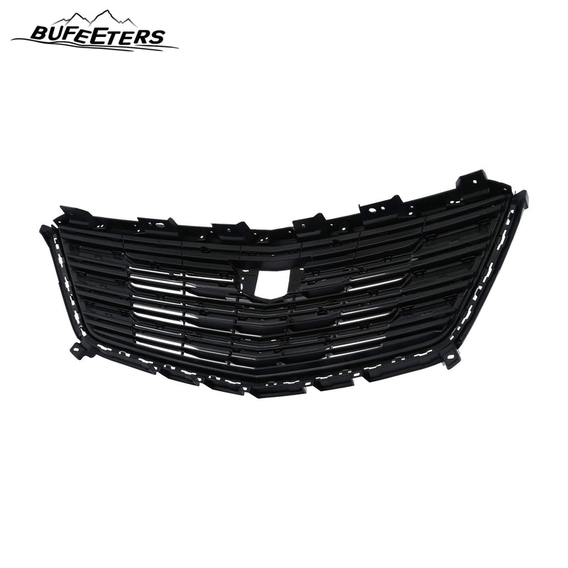 BUFEETERS   Front Bumper Upper Grille Fit For 2016 2017 2018 2019 2020 Cadillac XT5,Horizontal Billet Style,Gloss Black