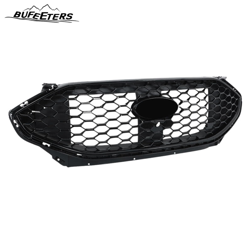 BUFEETERS Front Bumper Grille With Camera Hole Fit For 2019 2020 2021 2022 2023 2024 Ford Edge ST Sport,Honeycomb Style,Gloss Black
