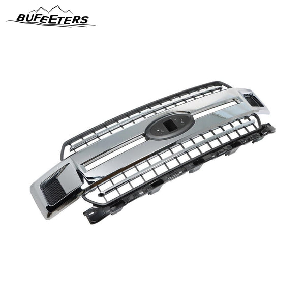 BUFEETERS  Front Radiator Chrome Grille Assembly Fit For 2018 2019 2020 Ford F-150,Honeycomb Style