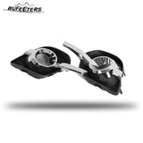 BUFEETERS  5PCS Front Bumper Lower Grille&Fog Lights&Bezels Set Fit For 2013 2014 2015 2016 2017 Chevy Chevrolet Traverse,Factory Style,Chrome&Black