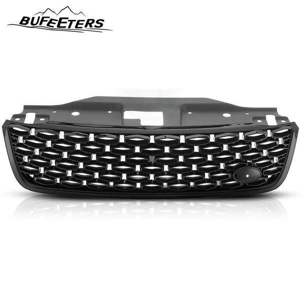 BUFEETERS Front Bumper Upper Grille Fit For 2017 2018 2019 2020 Land Rover Discovery 5,Honeycomb Style,Black