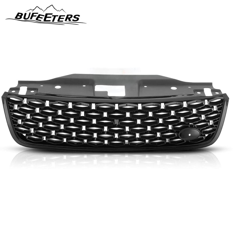 BUFEETERS Front Bumper Upper Grille Fit For 2017 2018 2019 2020 Land Rover Discovery 5,Honeycomb Style,Black