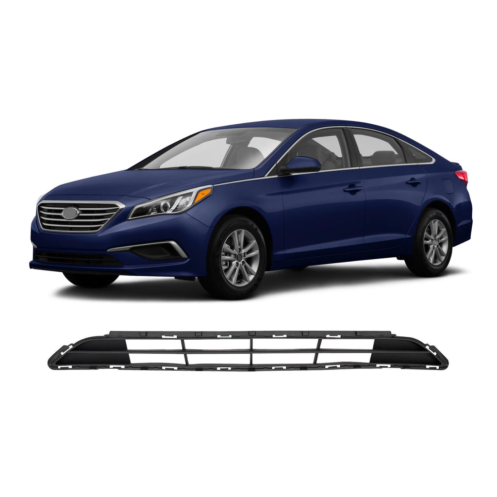 BUFEETERS    Front Bumper Lower Grille Fit For 2015 2016 2017 Hyundai Sonata,Mesh Style,Black