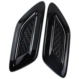 BUFEETERS 2PCS Front Hood Vent Air Grille Cover Fit For Range Rover Sport 2014 2015 2016 2017,Gloss Black