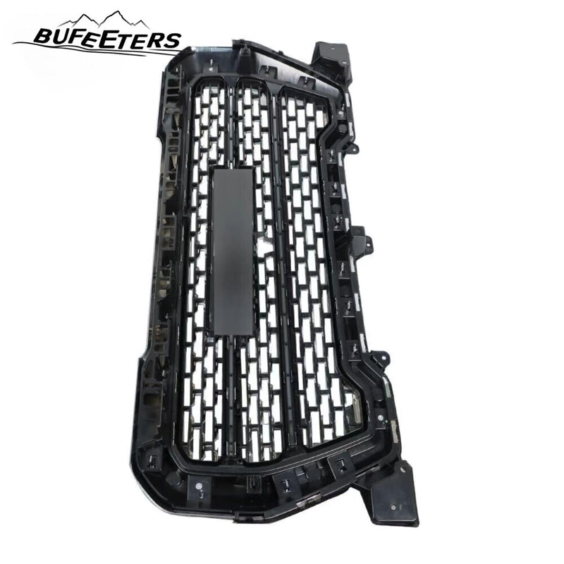 BUFEETERS Front Bumper Upper Chrome Grille Fit For 2019 2020 2021 GMC Sierra 1500 Denali,Factory Style