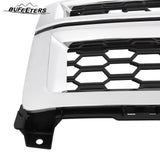 BUFEETERS Front Bumper Upper Grille Fit For 2014 2015 Chevy Silverado 1500,Honeycomb Style,Chrome&Black