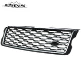 BUFEETERS Front Bumper Upper Grille Fit For 2013 2014 2015 2016 2017 Land Rover Range Rover Vogue L405,Mesh Style,Chrome&Black