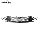 BUFEETERS  5Pcs Complete Front Bumper Grille Kit With Fog Lamp Cover Fit For 2020 2021 2022 2023 2024 Cadillac CT4,Factory Style,Chrome&Black