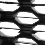 BUFEETERS   Front Bumper Grille W/ Camera Hole Fit For 2019 2020 Hyundai Santa Fe,Full Black