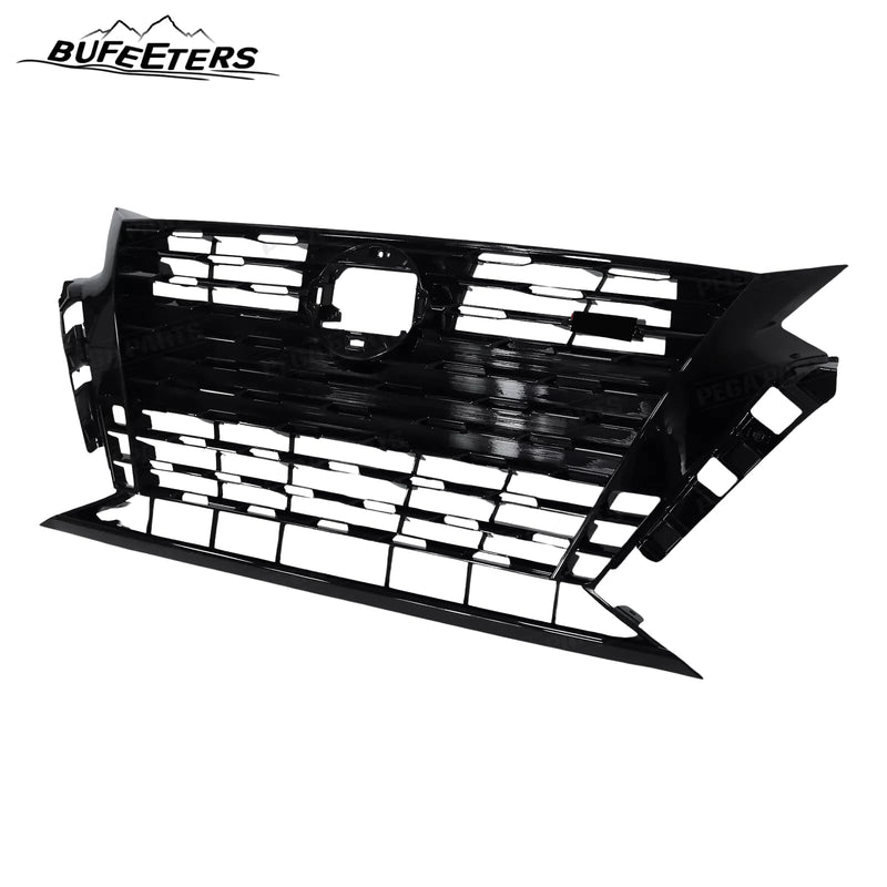 BUFEETERS  7PCS Front Bumper Grille Fog Light Cover Black Molding Fit For 2023 2024 Nissan Altima SR,Factory Style,Gloss Black