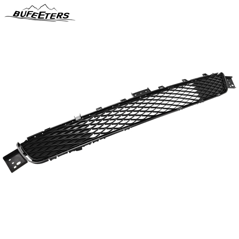 BUFEETERS   Front Bumper Upper Lower Grille Fog Light Bezels Cover Fit For 2018 2019 2020 2021 2022 INFINITI Q50 Sport,Mesh Style,Gloss Black