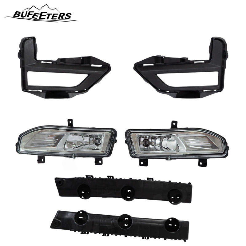 BUFEETERS 14PCS Front Upper Lower Grille Assembly Fog lights Kit Fit For 2017 2018 2019 2020 Nissan Rogue,Factory Style,Chrome&Black