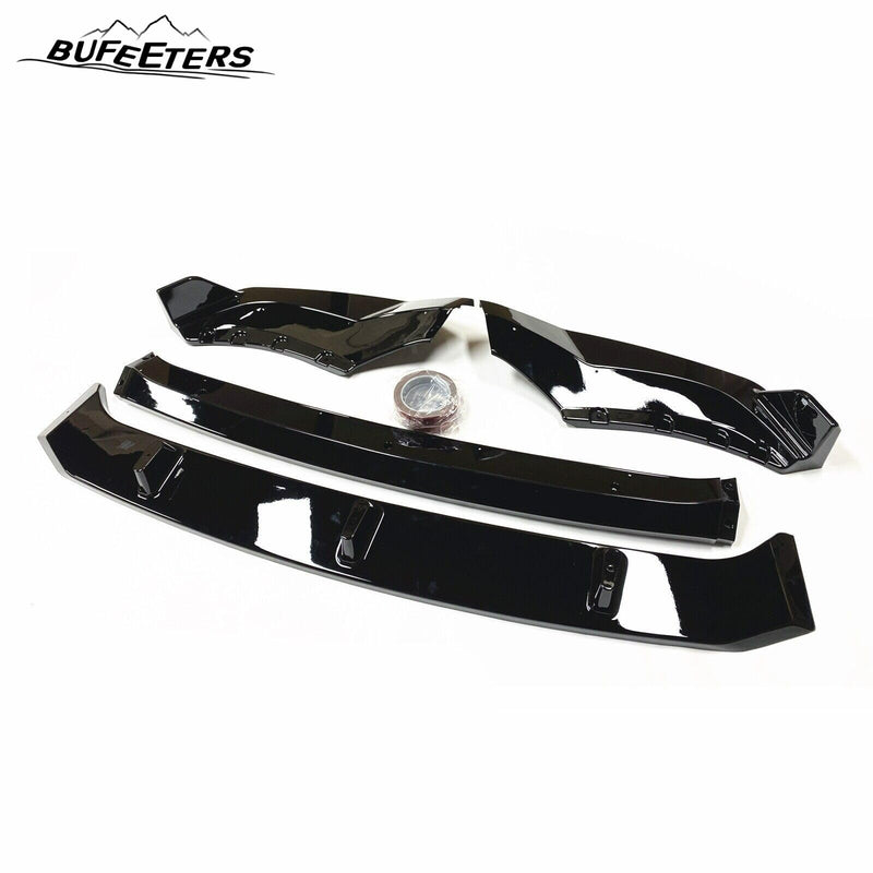 BUFEETERS Front Bumper Spoiler Splitter Lip Kit Fit For 2019 2020 2021 2022 2023 BMW X5 G05,Gloss Black