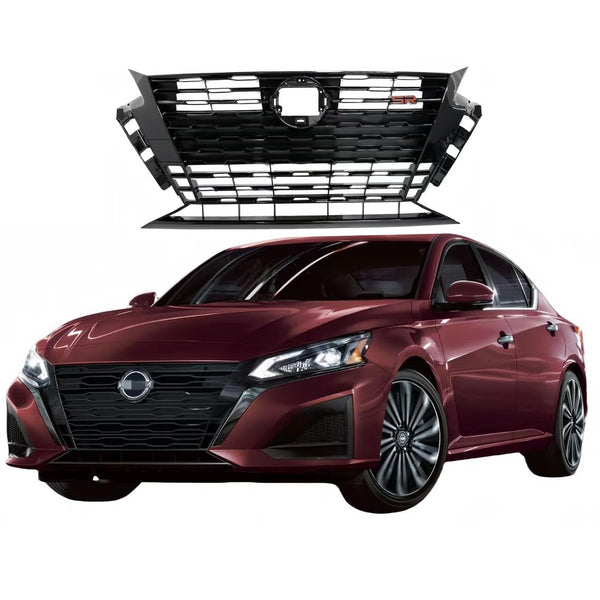 BUFEETERS  Front Bumper Upper Grille Fit For Nissan Altima SR 2023 2024  Black
