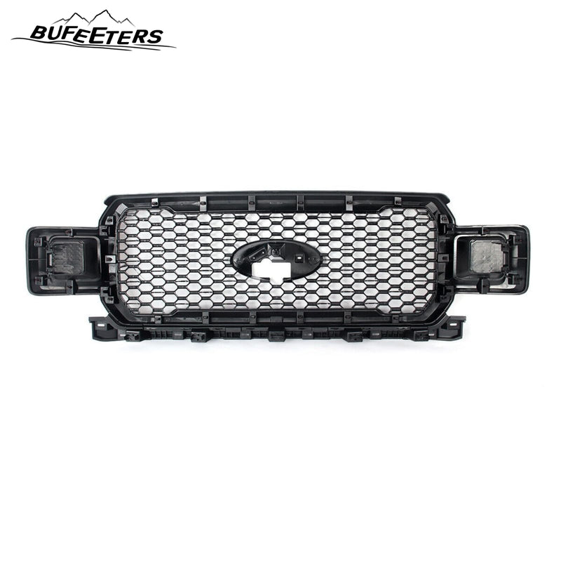 BUFEETERS  Front Radiator Grille Grill Assembly Fit For 2018 2019 2020 Ford F-150,Honeycomb Style,Ruby Red Metallic&Black
