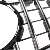 BUFEETERS Front Bumper Upper Grille W/Camera Hole Fit For 2016 2017 2018 2019 Mercedes Benz C292 GLE-CLASS Coupe,GT/Panamericana Style,Chrome&Black