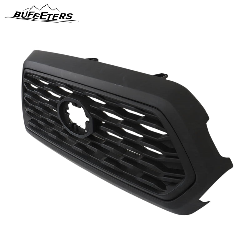 BUFEETERS Front Bumper Upper Grille Fit For 2016 2017 2018 2019 2020 2021 Toyota Tacoma,Mesh Style,Matte Black