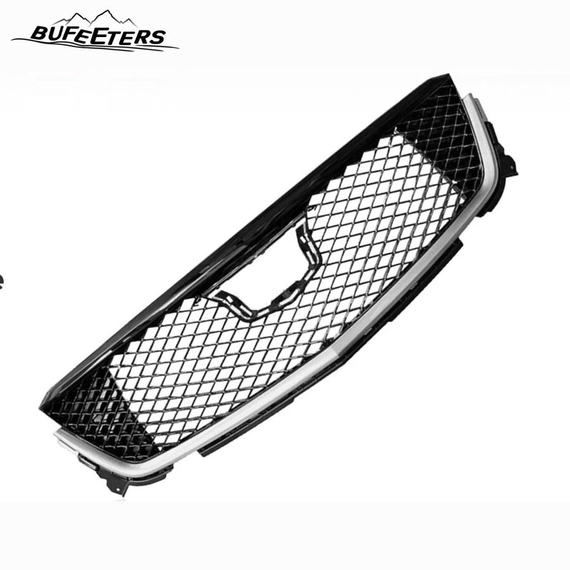 BUFEETERS  Front Bumper Upper Grille Assembly Fit For 2020 2021 2022 2023 2024 Cadillac CT4,Mesh Style,Chrome&Gloss Black