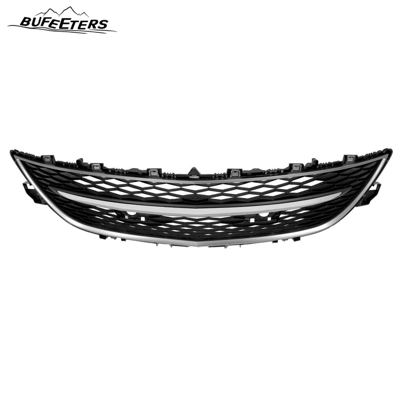 BUFEETERS  Front Bumper Lower Grille with Chrome Surround Center Molding Fit For 2010 2011 2012 Mazda CX-9,Black+Dark Gray+Chrome