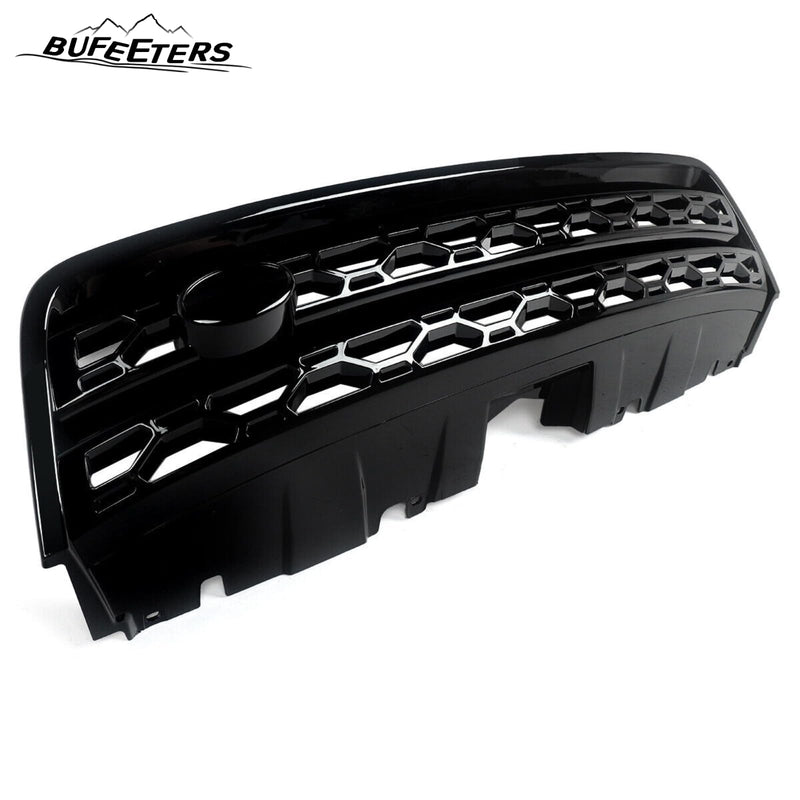 BUFEETERS Front Bumper Upper Grille Fit For 2016 2017 2018 2019 Land Rover Discovery Sport,Factory Style,Gloss Black
