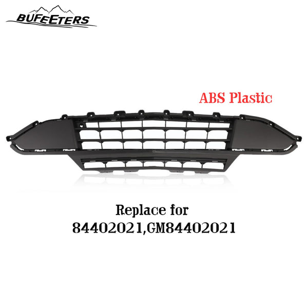 BUFEETERS Front Bumper Lower Grille Fit For 2018 2019 2020 Chevy Chevrolet Traverse,Mesh Style,Chrome&Black