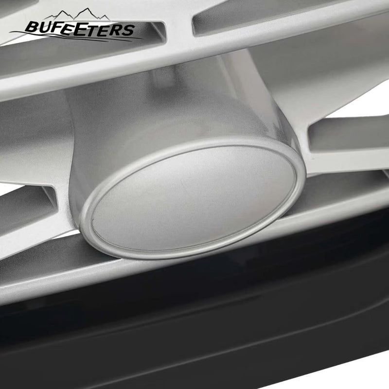 BUFEETERS Front Bumper Upper Grille Fit For 2014 2015 2016 2017 Range Rover Sport,Honeycomb Style,Black&Silver