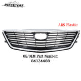 BUFEETERS  Front Bumper Upper Grille W/o Camera Hole Fit For 2016 2017 2018 Cadillac CT6,Factory Style,Chrome&Black
