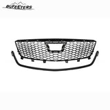 BUFEETERS  Front Bumper Upper Grille Cover Fit For 2020 2021 2022 2023 2024 Cadillac CT4,CT4-V Blackwing Style,Gloss Black