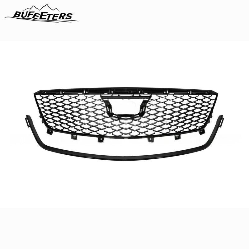 BUFEETERS  Front Bumper Upper Grille Cover Fit For 2020 2021 2022 2023 2024 Cadillac CT4,CT4-V Blackwing Style,Gloss Black