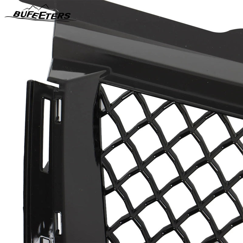 BUFEETERS  Front Bumper Upper Grille Fit For 2008 2009 2010 2011 2012 2013 Cadillac CTS,Mesh Style,Gloss Black