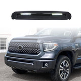 BUFEETERS Front Hood Bulge Molding With Light  Fit For 2014 2015 2016 2017 2018 2019 2020 2021 Toyota Tundra,Gloss Black