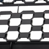 BUFEETERS  Front Grille Grill & Hood Bulge  Fit For 2014 2015 2016 2017 2018 2019 2020 Toyota Tundra,Honeycomb Style,Gloss Black&Matte Black