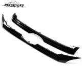 BUFEETERS 2PCS Front Upper&Center Grille Set Fit For 2011 2012 2013 2014 Ford Edge,Factory Style,Gloss Black