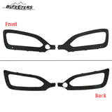 BUFEETERS    Front Upper Grille Fog Light Bezels Set Fit For 2013 2014 2015 2016 Hyundai Santa Fe Sport,
Horizontal Billet Style,Chrome&Black