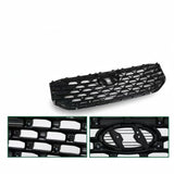 BUFEETERS   Front Bumper Upper Grille Fit For 2021 2022 2023 Hyundai Santa Fe,Honeycomb Mesh Style,Black&Chrome