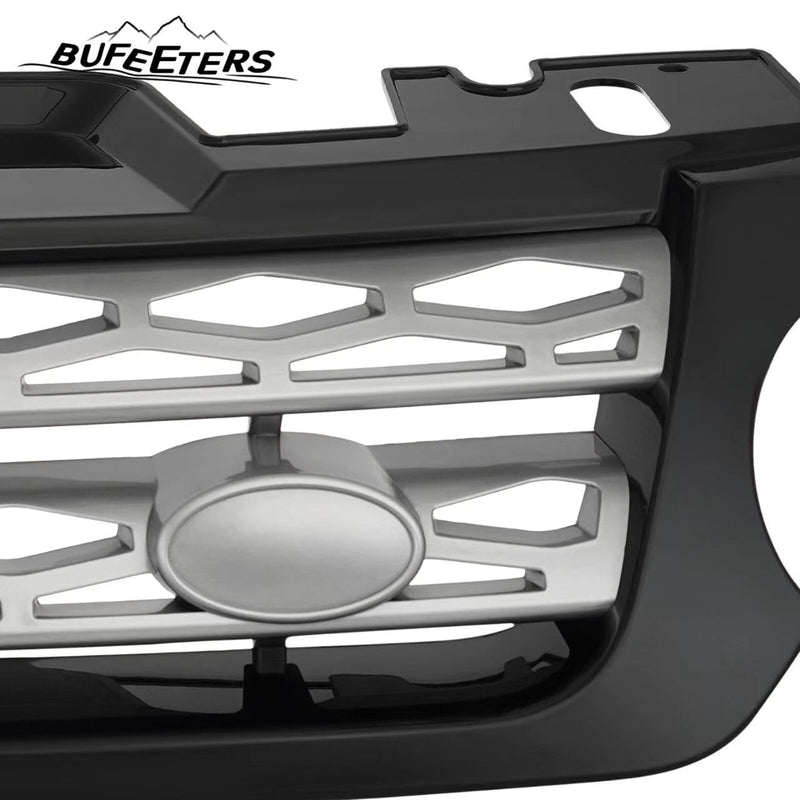BUFEETERS  Front Grille Air Side Vent Set Fit For 2014 2015 2016 2017 Land Rover Range Rover Sport,Mesh Style,Nickel Plated