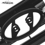 BUFEETERS    Front Bumper Grille W/o Camera Hole Fit For 2017 2018 Hyundai Santa Fe Sport,Horizontal Billet Style,Gloss Black